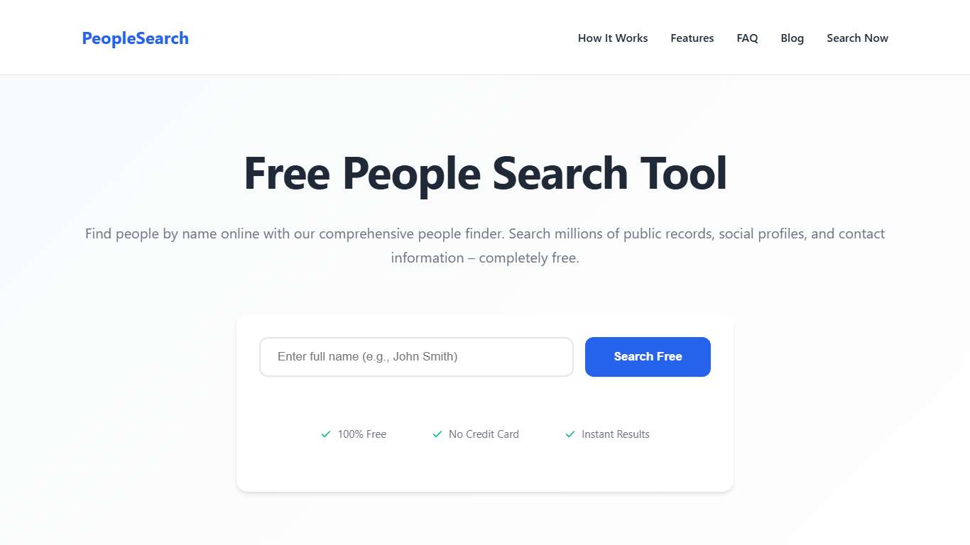 People Search Free – Find Anyone by Name Online