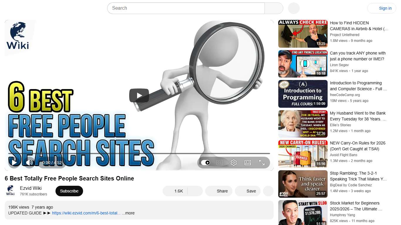 6 Best Totally Free People Search Sites Online - YouTube